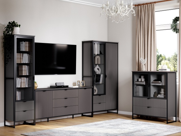 Шкаф 1 дв 2 ящ "Нора" гостиная