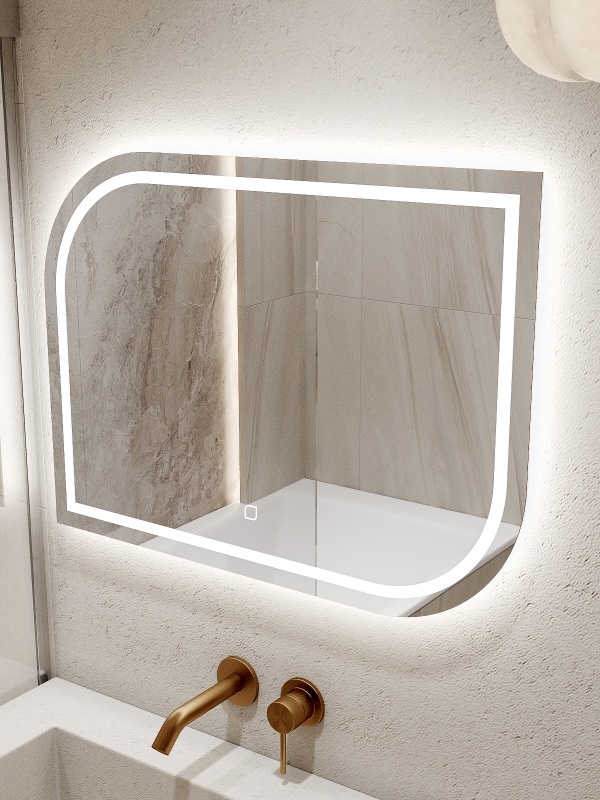 Зеркало навесное Z-17 с подсветкой горизонтальное